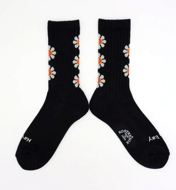 GLOSTER「【ROSTER SOX/ロスターソックス】PEACE」|ソックス|ブラック