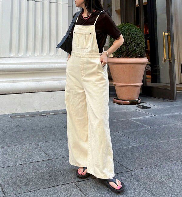 fredy emue「コットンサロペット」|オールインワン|アイボリー