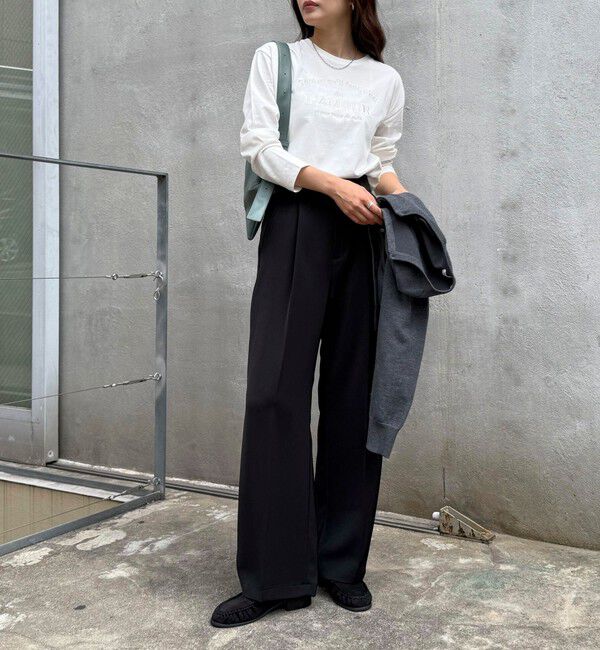 fredy emue「ワントーンロゴロンTシャツ」|Tシャツ・カットソー|