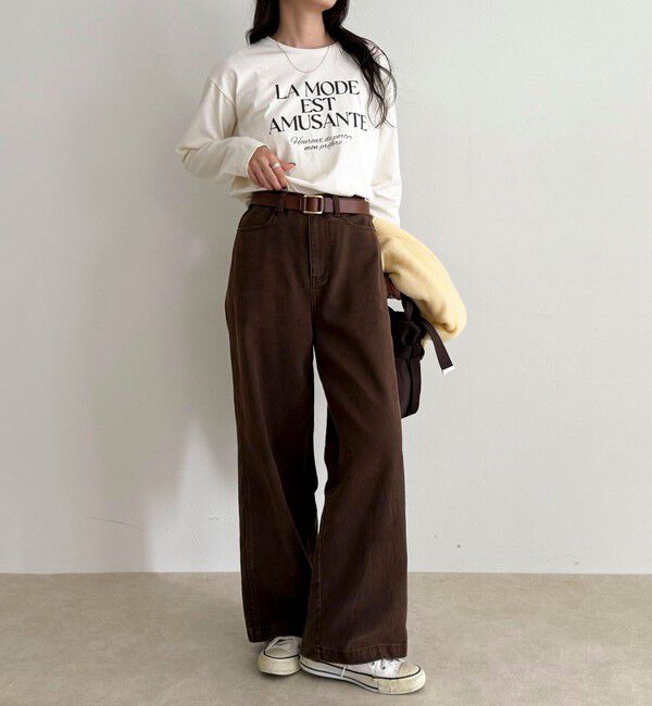 fredy emue「ロゴプリントロンTシャツ」|Tシャツ・カットソー|