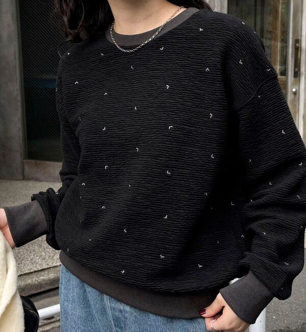 fredy emue「【大人気リバイバル】ハート刺繍コンパクトスウェットプルオーバー」|スウェット・ジャージ|