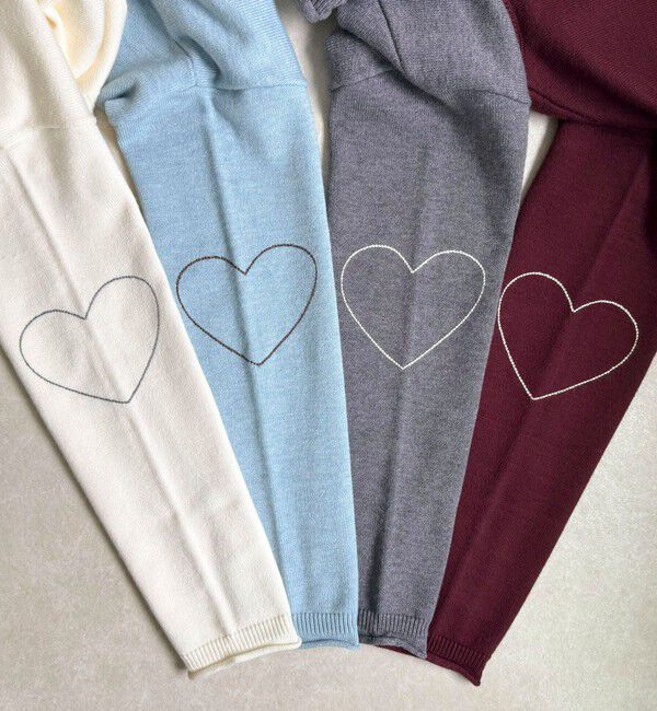 fredy emue「ハートステッチニットプルオーバー」|ニット・セーター|