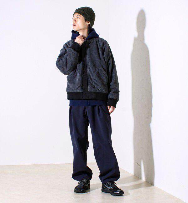 GLOSTER「【ナイロン&times;フリース】2WAY リバーシブルボンバージャケット MA-1 UNISEX」|ブルゾン・スタジャン|