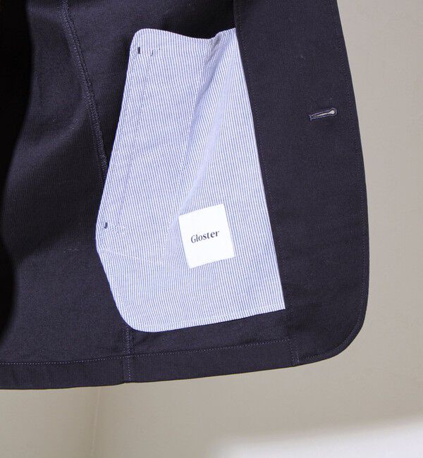 GLOSTER「【GLOSTER定番/ビジカジ対応】コードストライプ スタンドフードブルゾン」|ブルゾン・スタジャン|