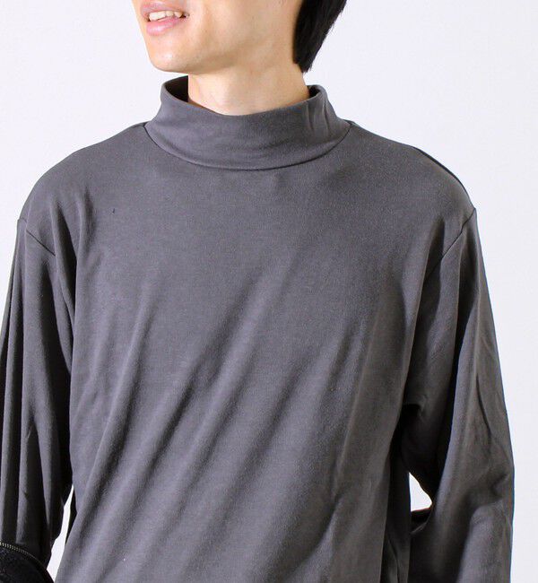 GLOSTER「【インナー使い/レイヤードに最適】ソフトタッチスムースモックネック」|Tシャツ・カットソー|