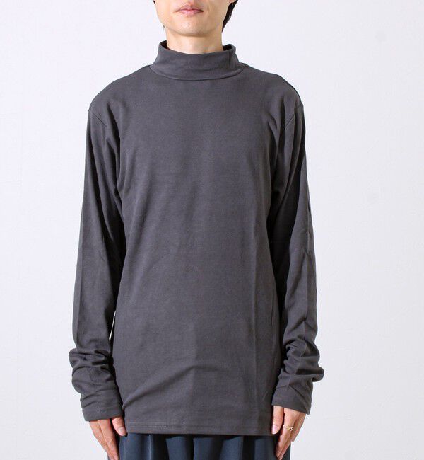GLOSTER「【インナー使い/レイヤードに最適】ソフトタッチスムースモックネック」|Tシャツ・カットソー|