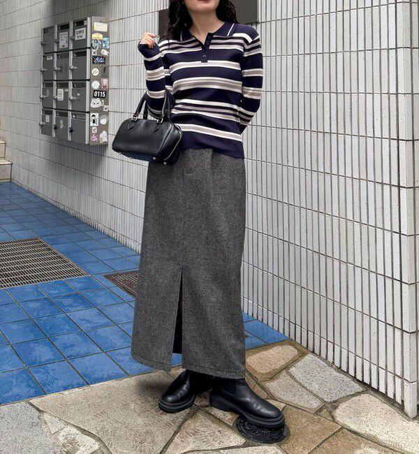 fredy emue「《セットアップ対応》ツィードタイトスカート」|タイト|