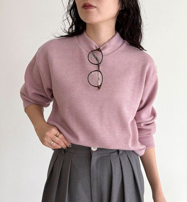 fredy emue「ニットソークロップドプルオーバー」|Tシャツ・カットソー|