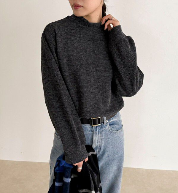 fredy emue「ニットソークロップドプルオーバー」|Tシャツ・カットソー|