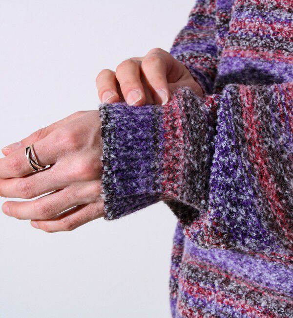 GLOSTER「【ふんわり立体感】グラデーションブークレプルオーバー」|ニット・セーター|