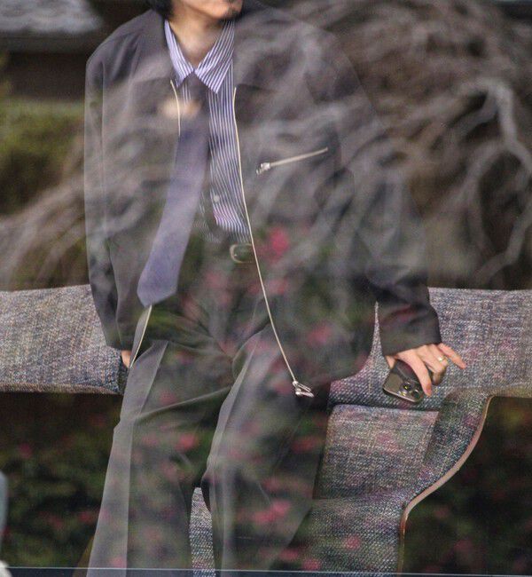 GLOSTER「【セットアップ対応】ウールライクジップジャケット」|ブルゾン・スタジャン|