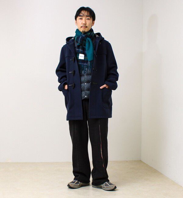 GLOSTER「【カシミヤブレンド】ウールリバーシブルチェックマフラー」|マフラー|