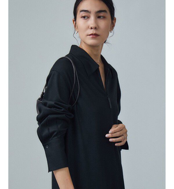 SALON adam et rope'「ミルドジャージシャツワンピース」|ワンピース|