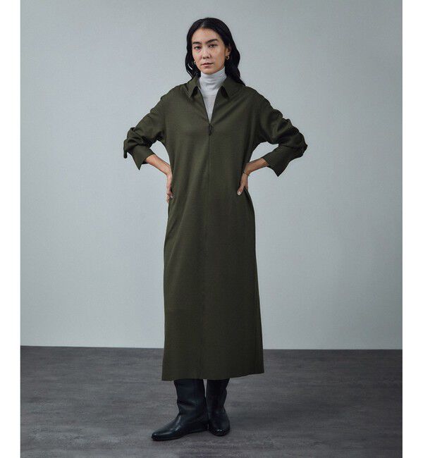 SALON adam et rope'「ミルドジャージシャツワンピース」|ワンピース|