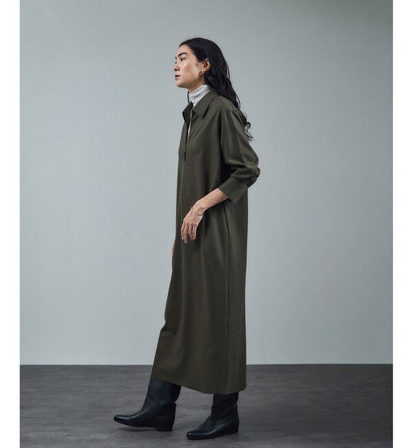 SALON adam et rope'「ミルドジャージシャツワンピース」|ワンピース|