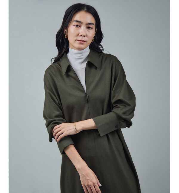 SALON adam et rope'「ミルドジャージシャツワンピース」|ワンピース|