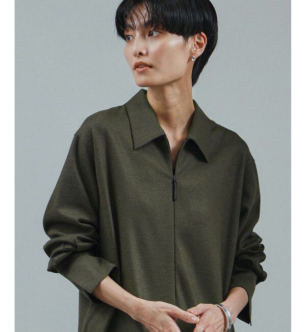 SALON adam et rope'「ミルドジャージシャツワンピース」|ワンピース|