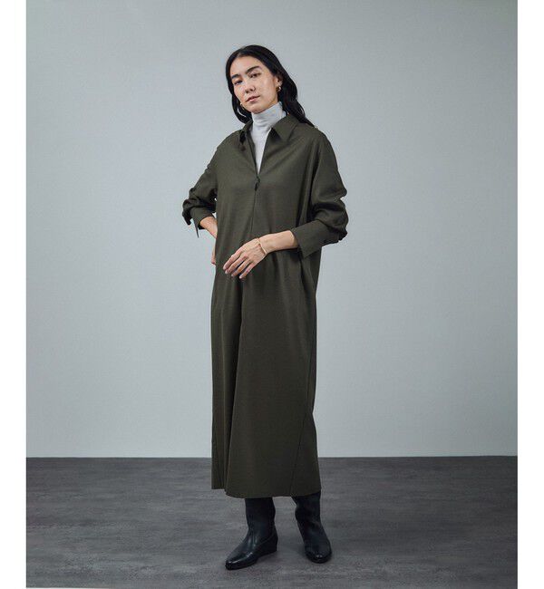 SALON adam et rope'「ミルドジャージシャツワンピース」|ワンピース|