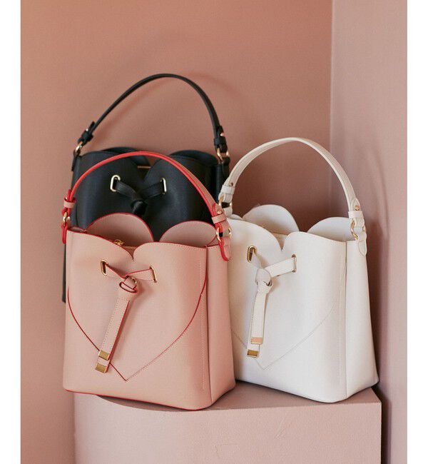 VIS「【累計3万点突破】【2WAY】ハートカットバッグ/追加」|ショルダー・メッセンジャー|