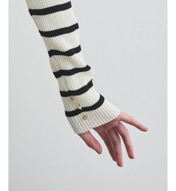 VIS「ワイドスクエアネックニット」|ニット・セーター|