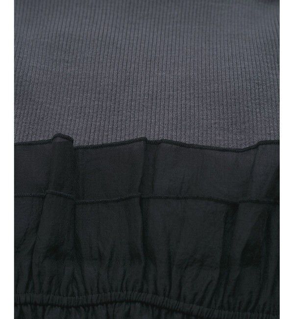 VIS「旬なレイヤードスタイルが叶う！ライトニットビスチェドッキングプルオーバー【洗える】」|ニット・セーター|