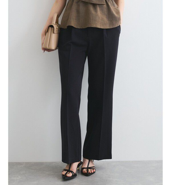 VIS「太ベルトディテールストレートスラックスパンツ」|スラックス|