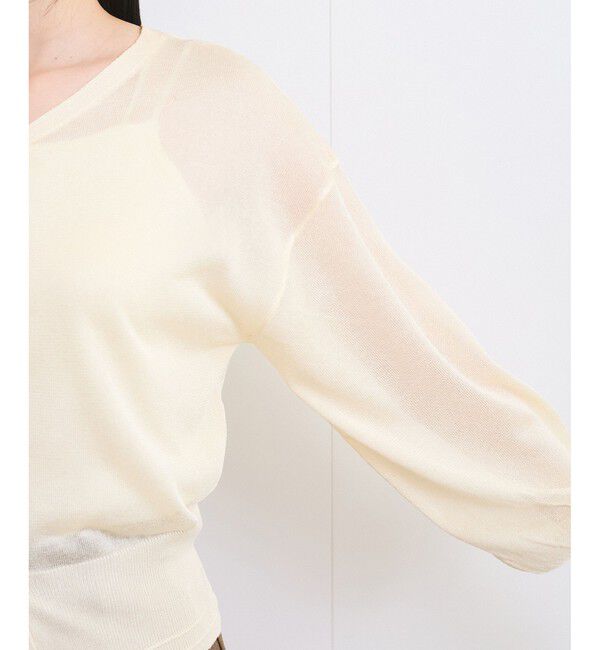 VIS「【前後2WAY】ハート釦シアーカーディガン」|カーディガン|