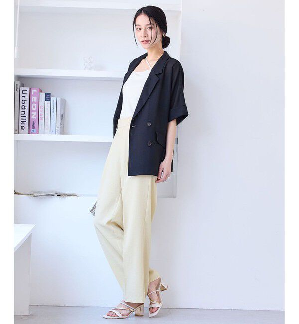 VIS「【洗える】メッシュドルマンサマージャケット」|テーラードジャケット|