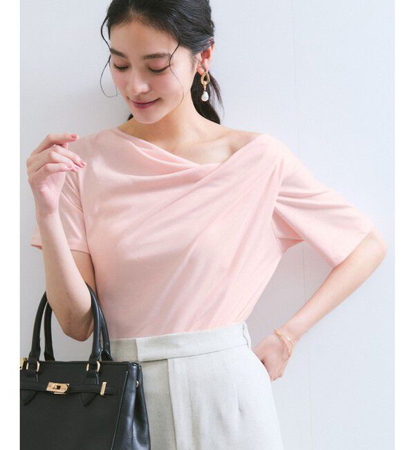 VIS「【夏トク価格】半袖ドレーププルオーバー」|Tシャツ・カットソー|
