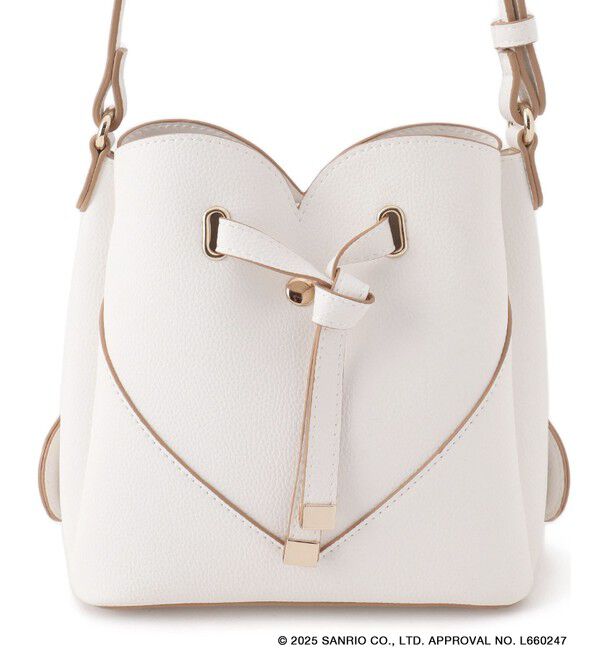 VIS「【WEB/一部店舗限定】【シナモロール】VIS別注ダブルフェイスハートカットバッグ(ミニ)」|ショルダー・メッセンジャー|