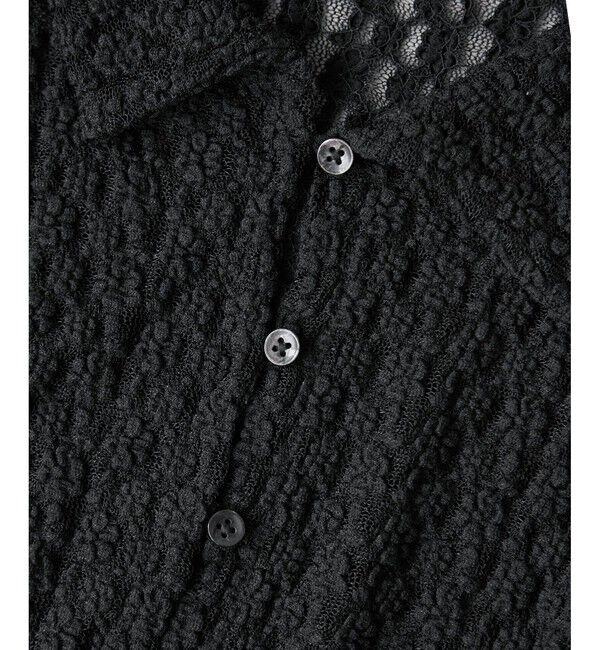 VIS「レースポロ襟カーディガン」|カーディガン|