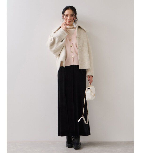 VIS「【WEB限定】メタル釦オーバーサイズカーディガン」|カーディガン|