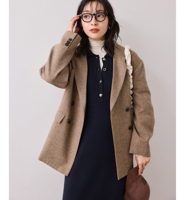 VIS「ポロケーブルモチモチニットワンピース」|ワンピース|