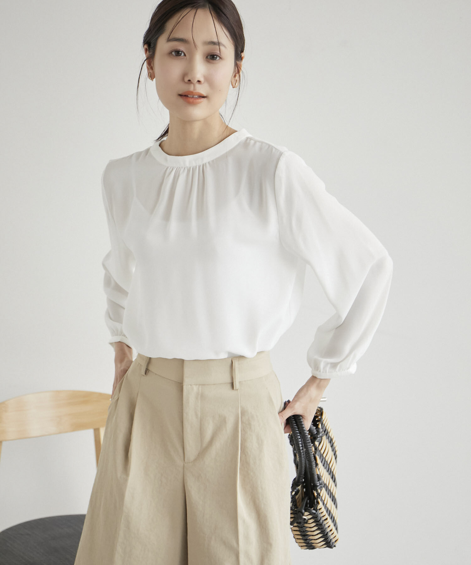 Rope&rsquo;Picnic「2WAY/スタンドブラウス」|シャツ・ブラウス|