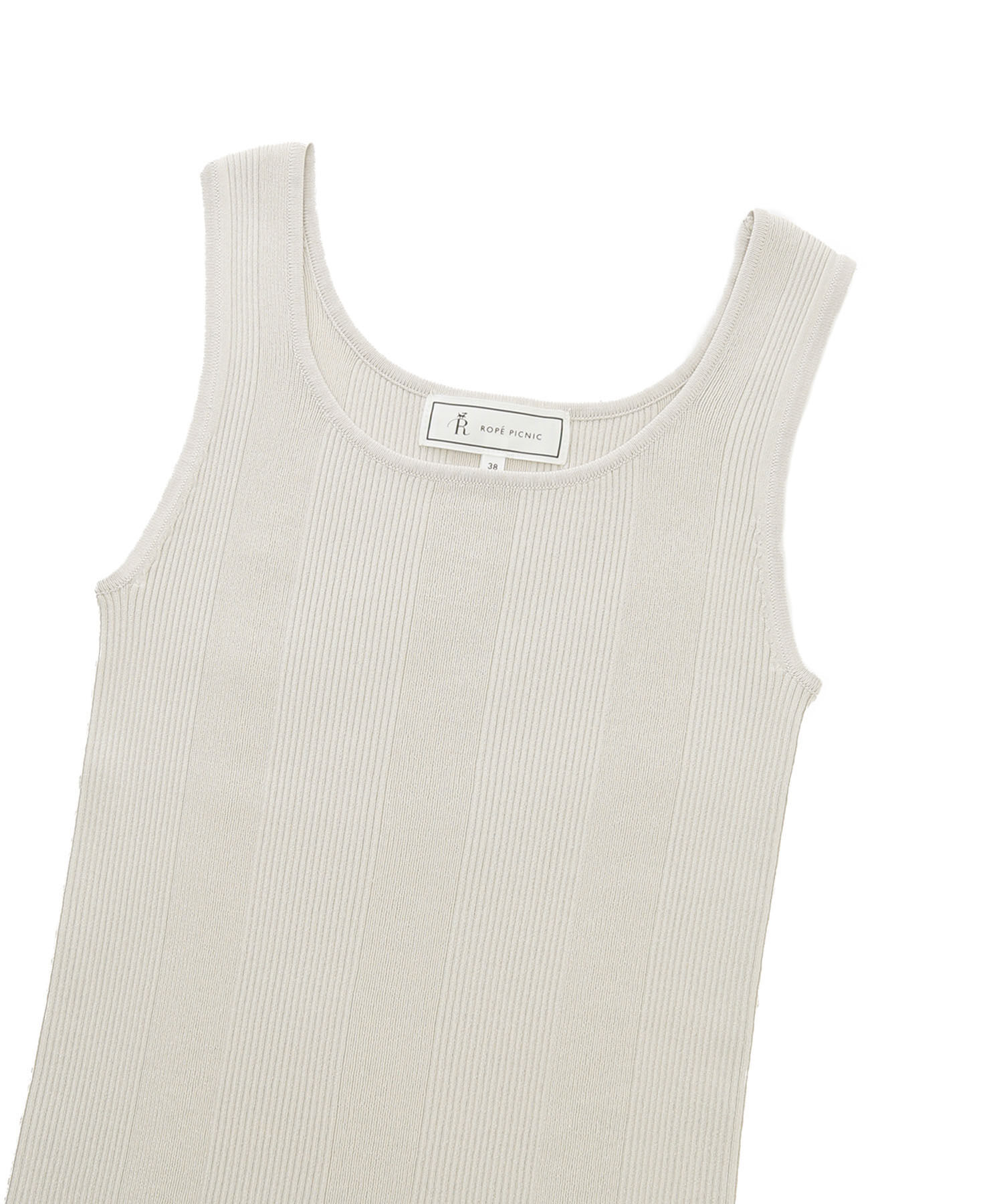 Rope&rsquo;Picnic「UVカット・洗濯機OK/スクエアネックニットタンクトップ」|タンクトップ|