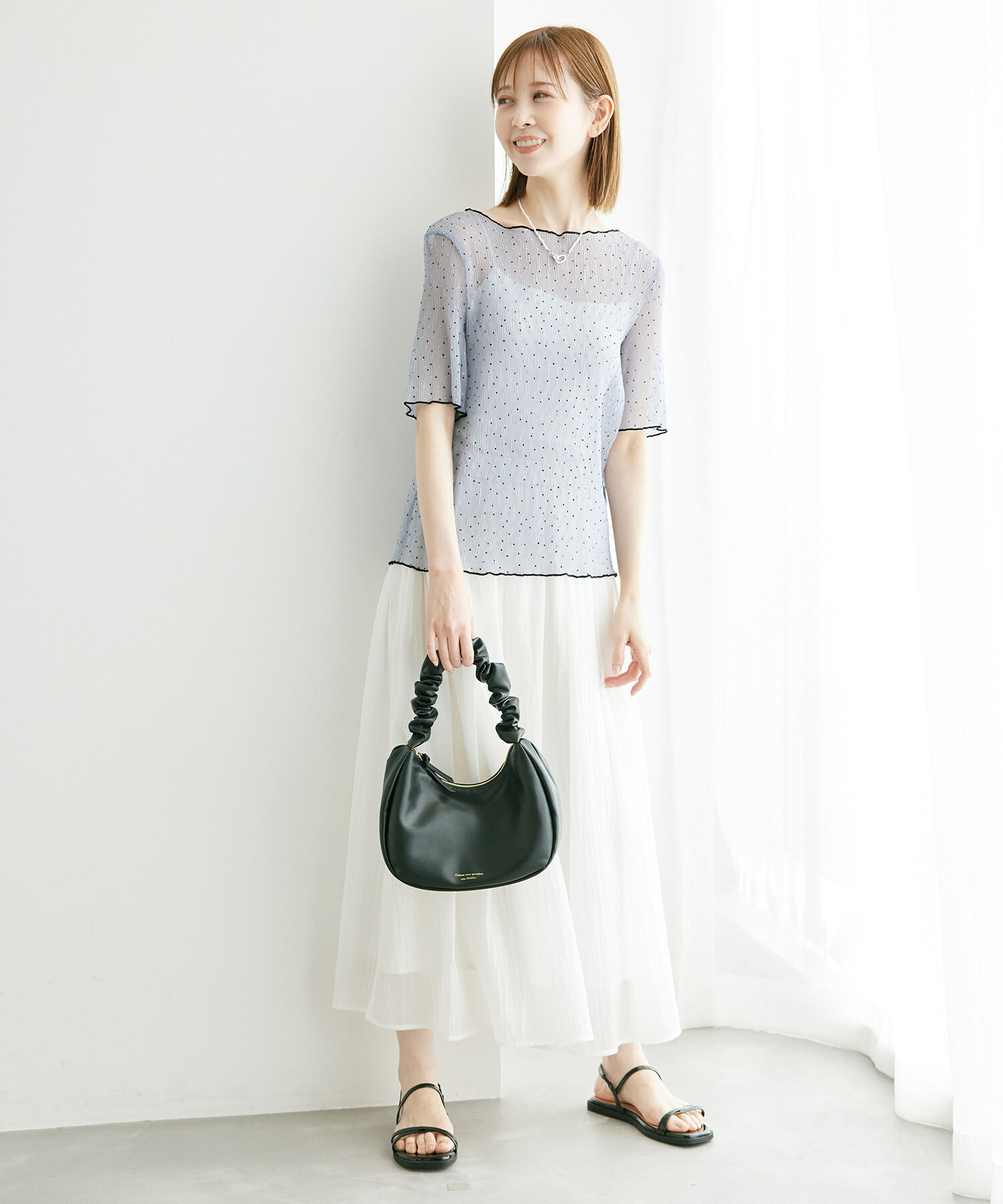 Rope&rsquo;Picnic「ドットシアーブラウス」|シャツ・ブラウス|