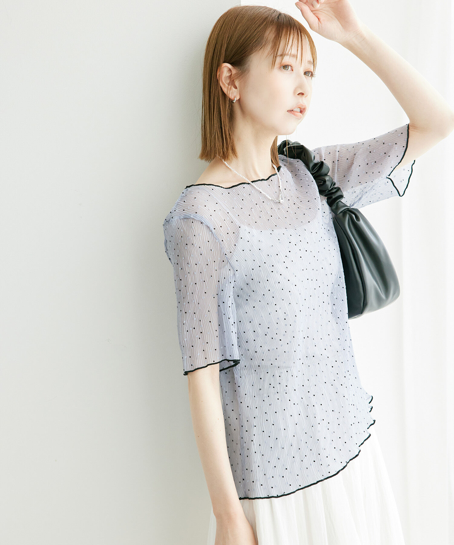 Rope&rsquo;Picnic「ドットシアーブラウス」|シャツ・ブラウス|