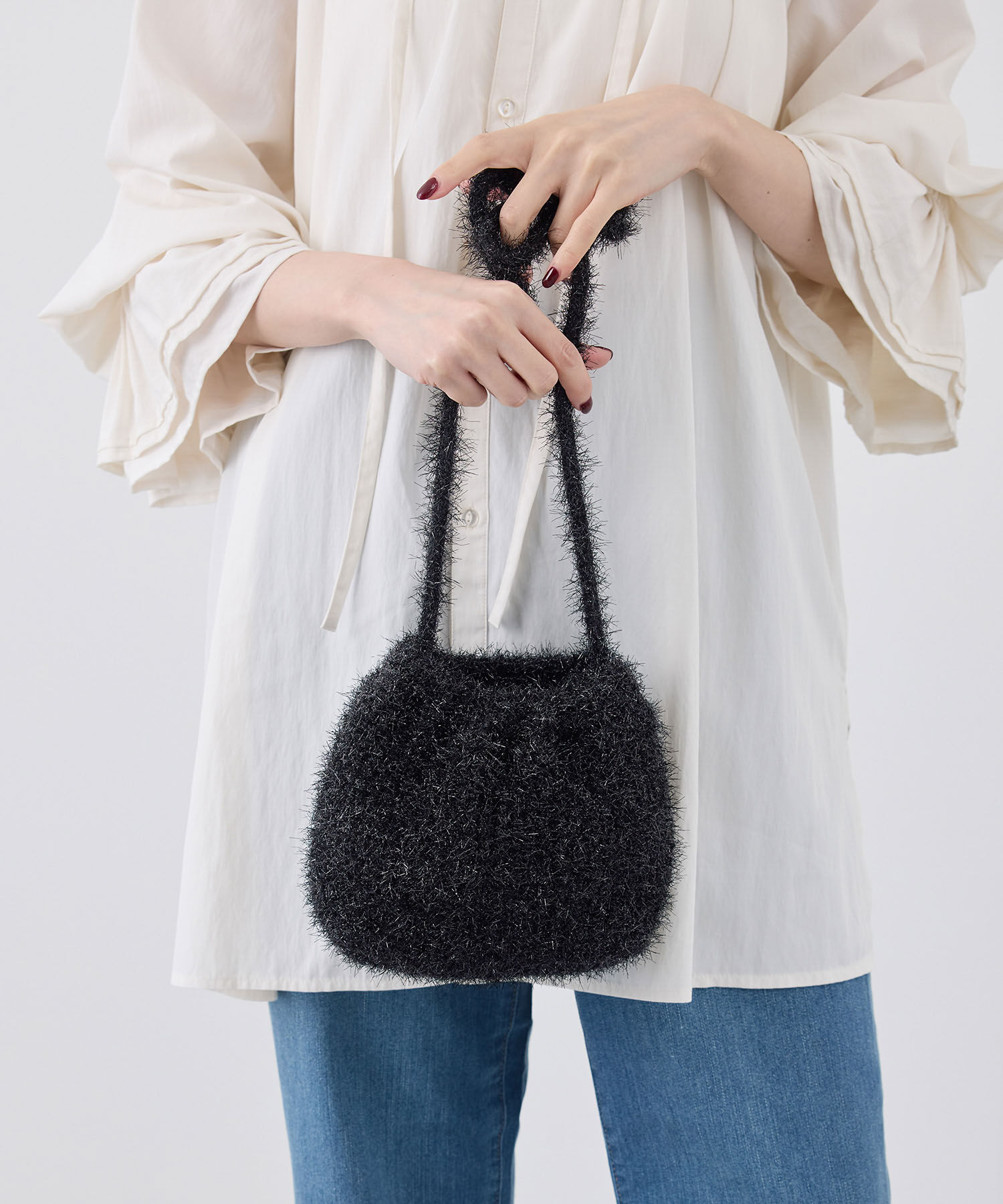 ROPE PICNIC PASSAGE「キラキラニットショルダーバッグ」|ショルダー・メッセンジャー|