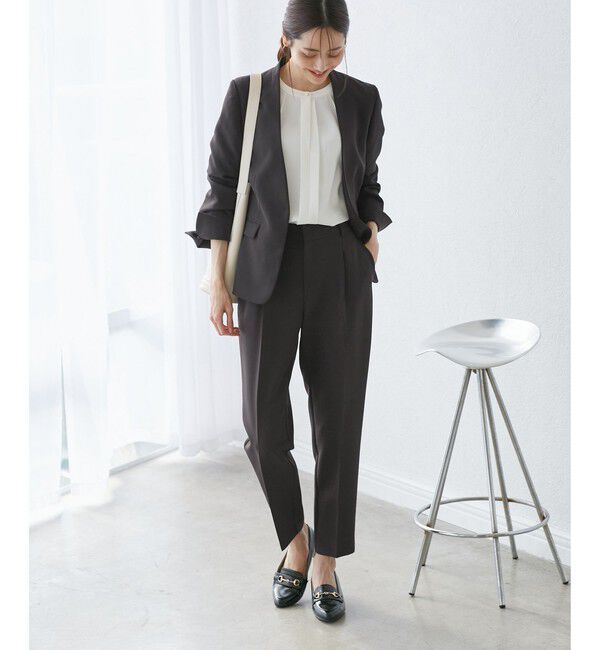 Rope&rsquo;Picnic「【WEB限定カラー】360&deg;ウルトラストレッチ テーパードパンツ/花粉ガード・セットアップ対応」|チノ|