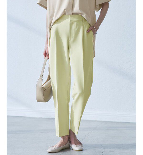 Rope&rsquo;Picnic「【WEB限定カラー】360&deg;ウルトラストレッチ テーパードパンツ/花粉ガード・セットアップ対応」|チノ|