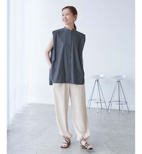 Rope&rsquo;Picnic「ドロストリラックスイージーワイドパンツ」|チノ|