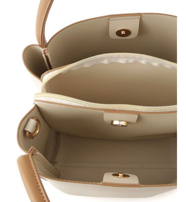 ROPE PICNIC PASSAGE「3層スクエアフォルムミドルショルダー＆ハンドバッグ」|ショルダー・メッセンジャー|