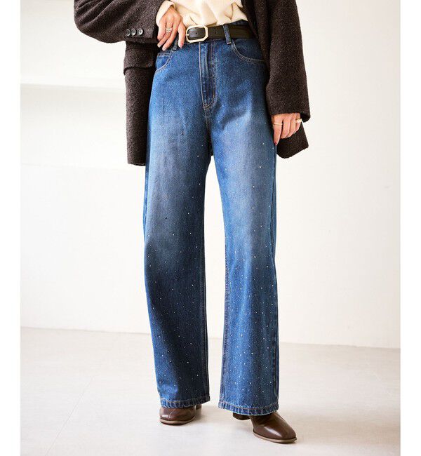 Rope&rsquo;Picnic「キラキラビジューデニム」|デニム|