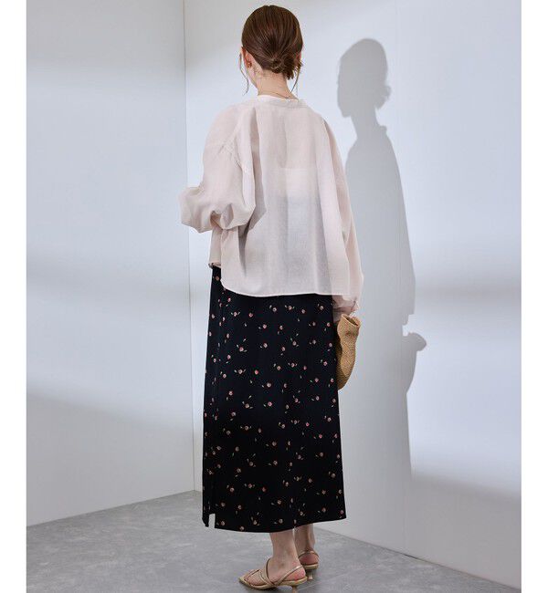 Rope&rsquo;Picnic「着丈が選べるバンドカラー無地シアーシャツ」|シャツ・ブラウス|