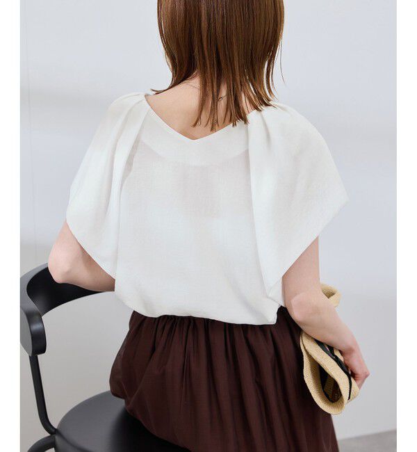 Rope&rsquo;Picnic「ラッフルスリーブブラウス/通勤対応」|シャツ・ブラウス|