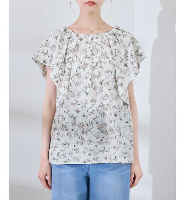 Rope&rsquo;Picnic「ラッフルスリーブブラウス/通勤対応」|シャツ・ブラウス|