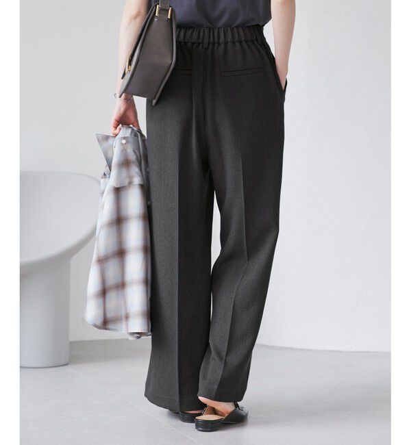 Rope&rsquo;Picnic「ベイカーワイドパンツ/通勤対応」|チノ|