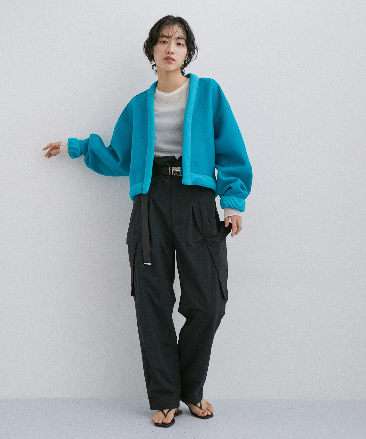 ADAM ET ROPE'「【サステナブル】リサイクルナイロンカーゴパンツ」|カーゴ|