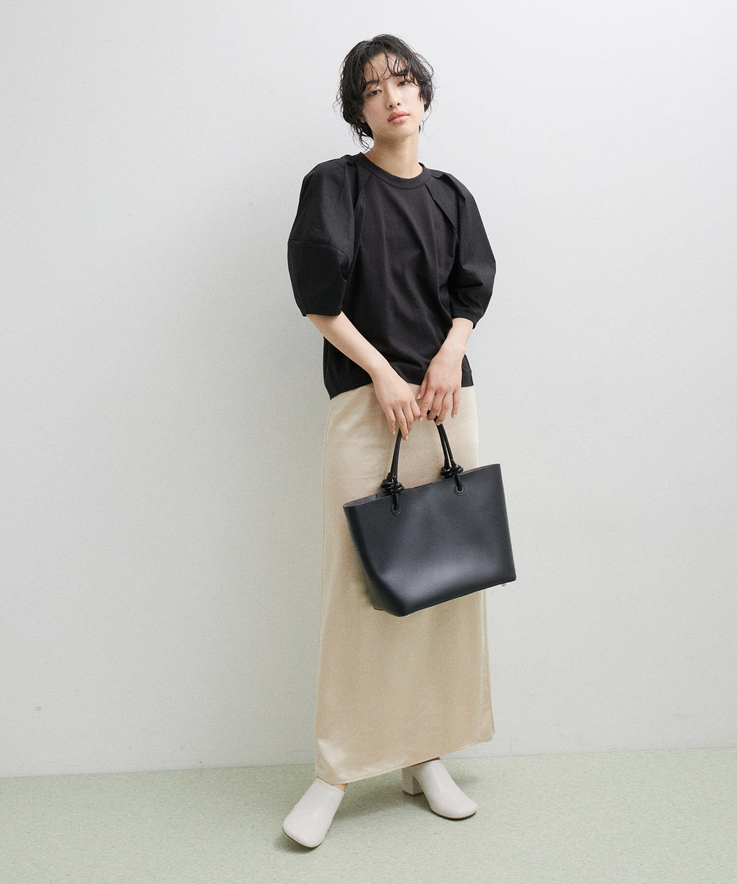 ADAM ET ROPE'「パフTシャツ」|Tシャツ・カットソー|