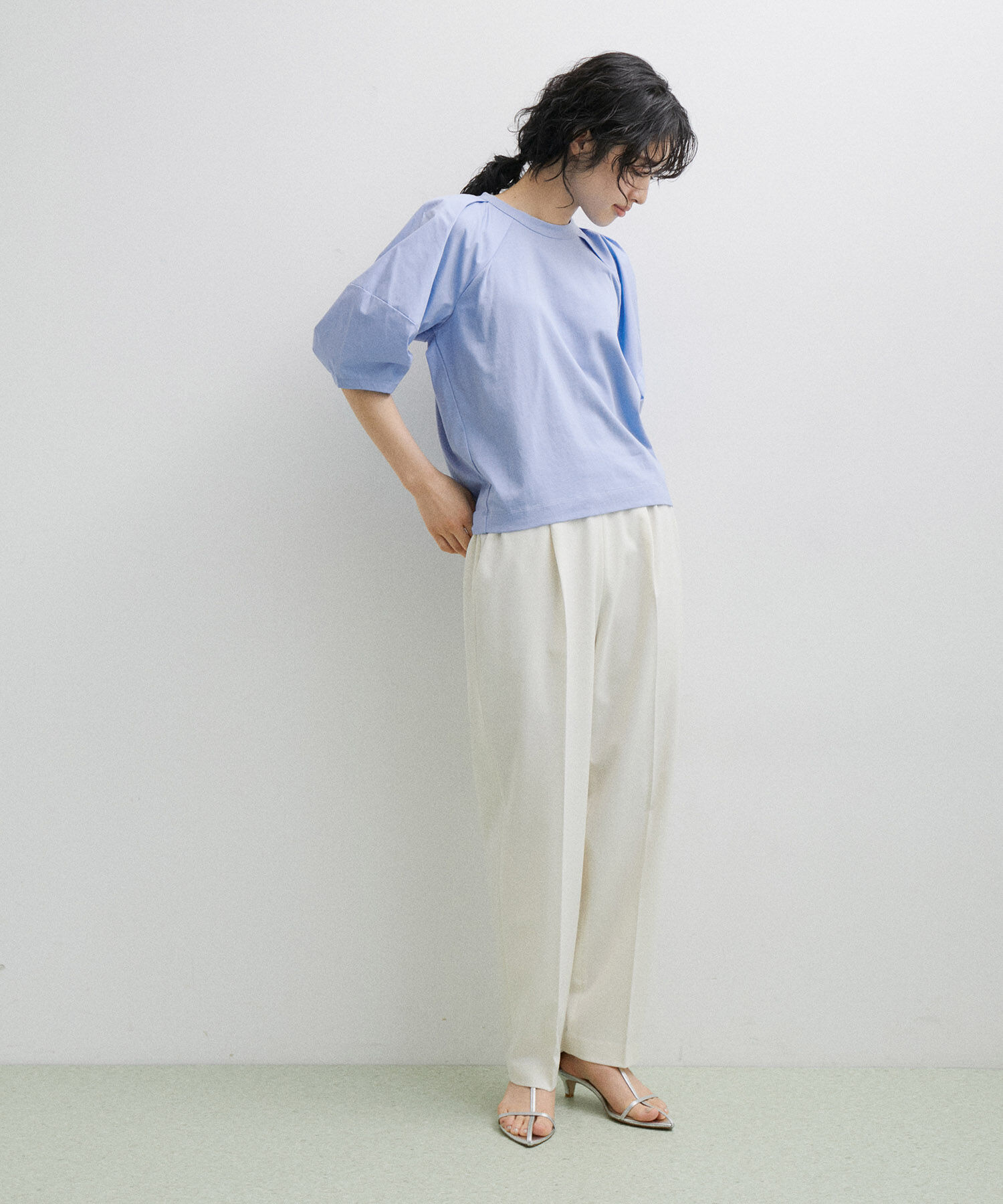 ADAM ET ROPE'「パフTシャツ」|Tシャツ・カットソー|